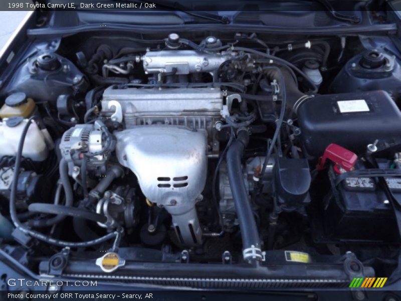 Dark Green Metallic / Oak 1998 Toyota Camry LE