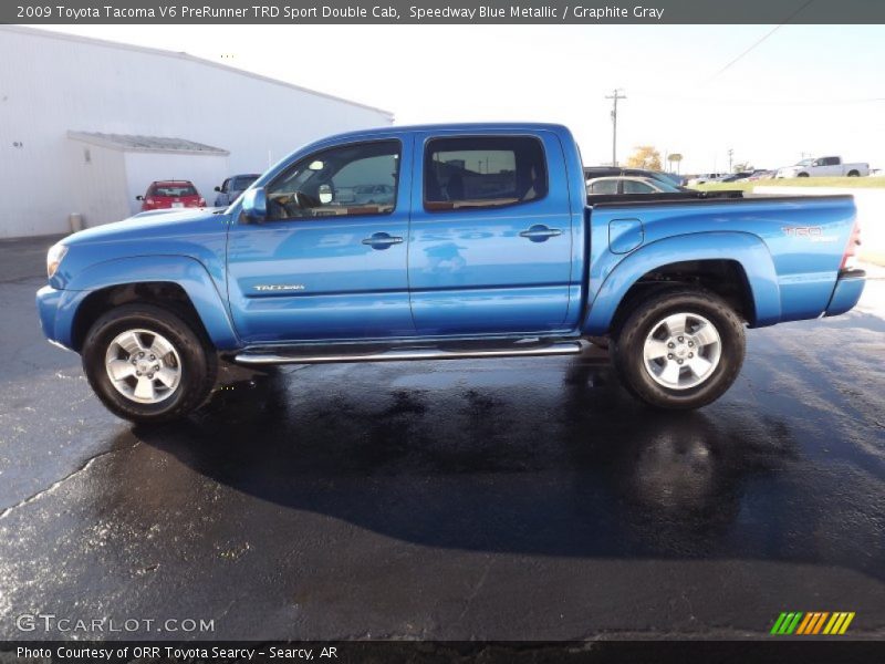 Speedway Blue Metallic / Graphite Gray 2009 Toyota Tacoma V6 PreRunner TRD Sport Double Cab