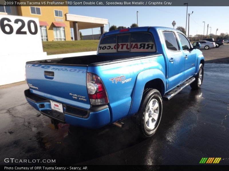 Speedway Blue Metallic / Graphite Gray 2009 Toyota Tacoma V6 PreRunner TRD Sport Double Cab
