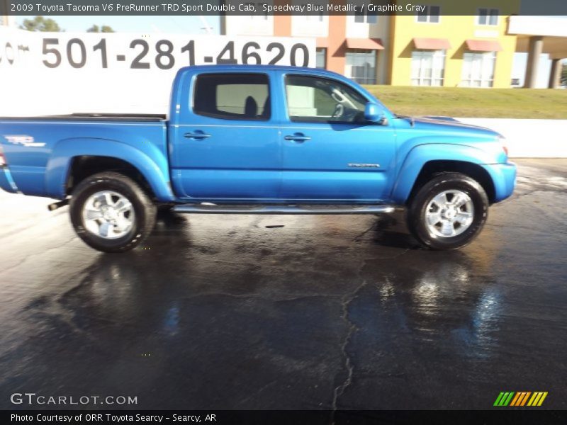 Speedway Blue Metallic / Graphite Gray 2009 Toyota Tacoma V6 PreRunner TRD Sport Double Cab