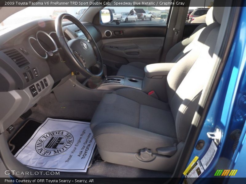 Speedway Blue Metallic / Graphite Gray 2009 Toyota Tacoma V6 PreRunner TRD Sport Double Cab