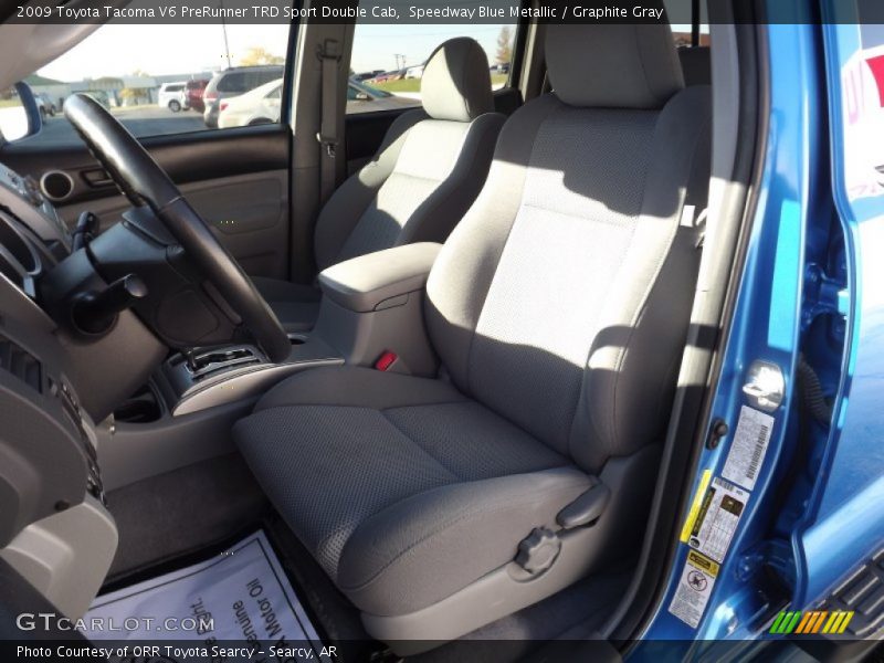 Speedway Blue Metallic / Graphite Gray 2009 Toyota Tacoma V6 PreRunner TRD Sport Double Cab