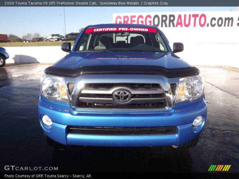 Speedway Blue Metallic / Graphite Gray 2009 Toyota Tacoma V6 SR5 PreRunner Double Cab