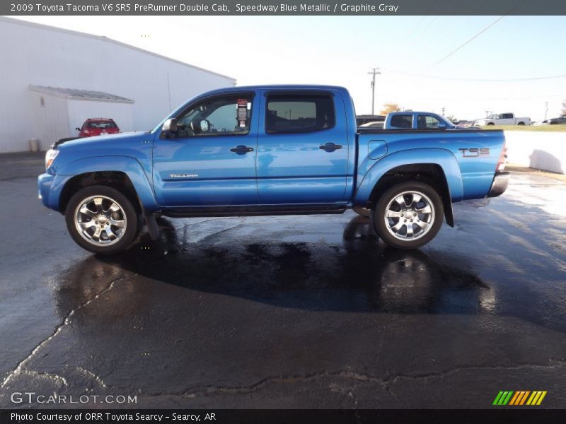 Speedway Blue Metallic / Graphite Gray 2009 Toyota Tacoma V6 SR5 PreRunner Double Cab