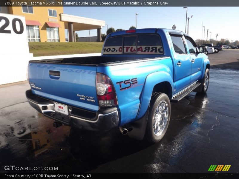 Speedway Blue Metallic / Graphite Gray 2009 Toyota Tacoma V6 SR5 PreRunner Double Cab