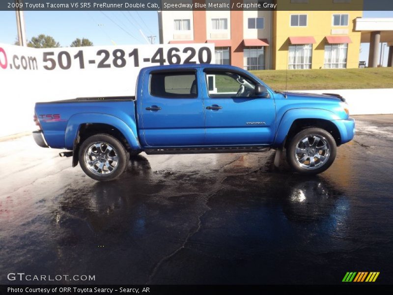 Speedway Blue Metallic / Graphite Gray 2009 Toyota Tacoma V6 SR5 PreRunner Double Cab