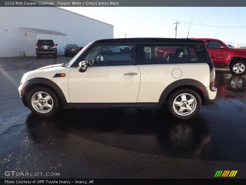 Pepper White / Grey/Carbon Black 2010 Mini Cooper Clubman
