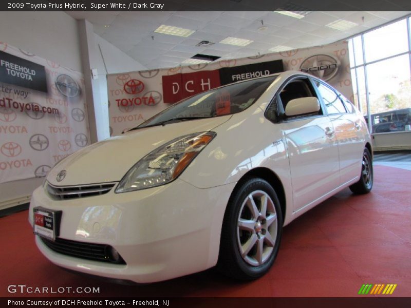 Super White / Dark Gray 2009 Toyota Prius Hybrid