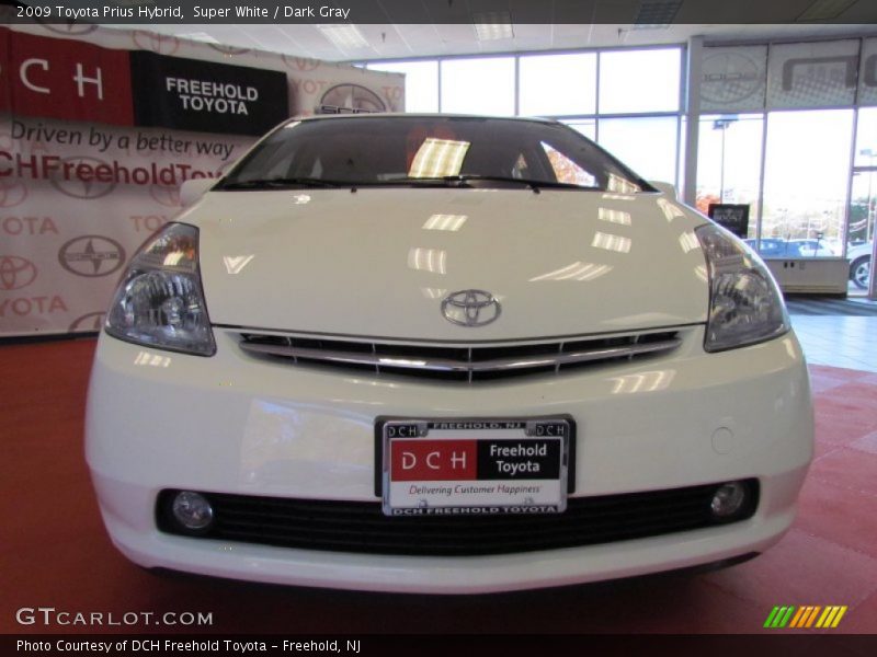Super White / Dark Gray 2009 Toyota Prius Hybrid