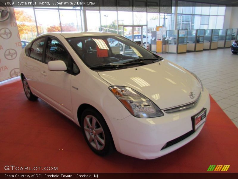 Super White / Dark Gray 2009 Toyota Prius Hybrid