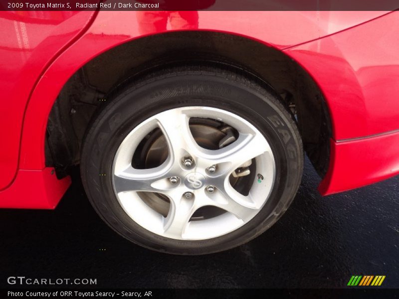 Radiant Red / Dark Charcoal 2009 Toyota Matrix S
