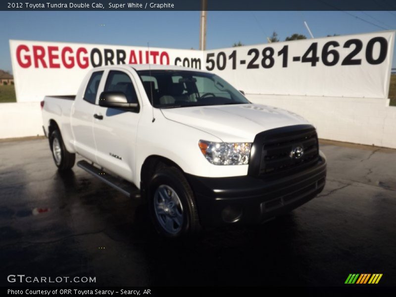 Super White / Graphite 2012 Toyota Tundra Double Cab