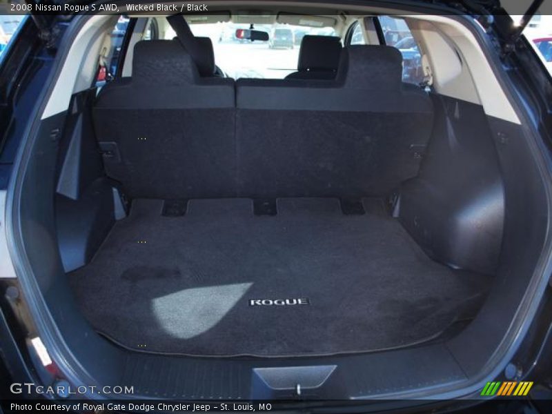 Wicked Black / Black 2008 Nissan Rogue S AWD