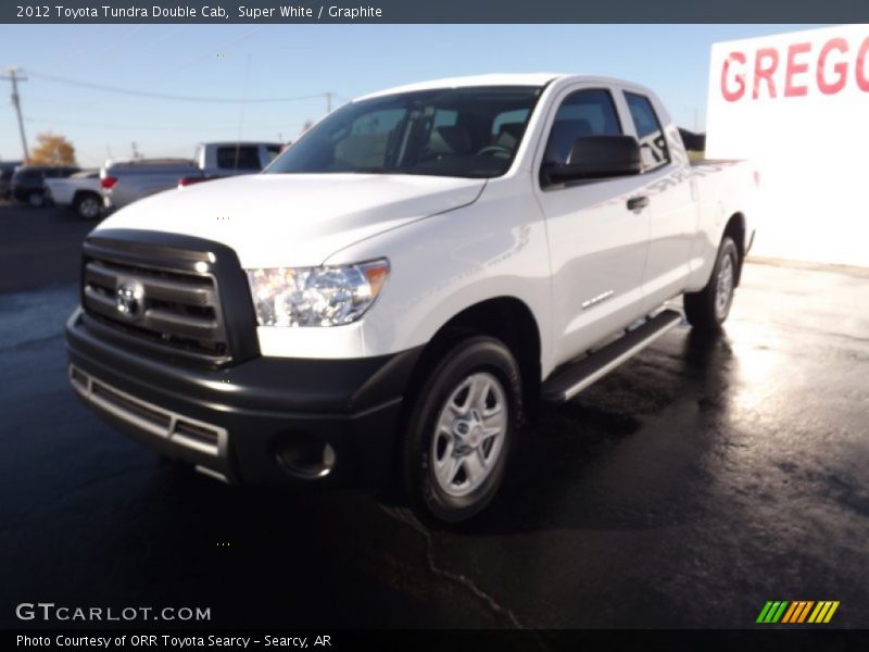 Super White / Graphite 2012 Toyota Tundra Double Cab