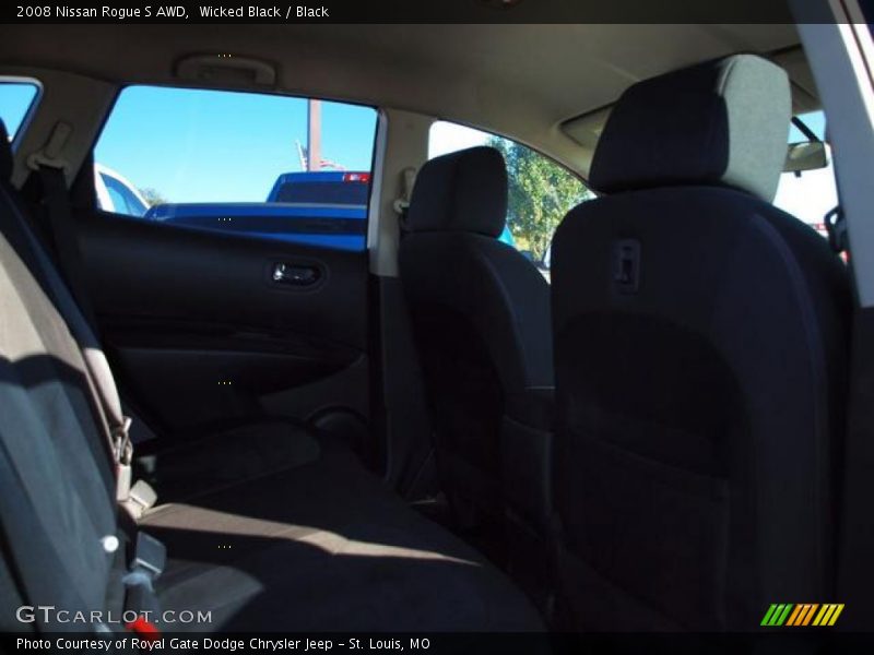 Wicked Black / Black 2008 Nissan Rogue S AWD