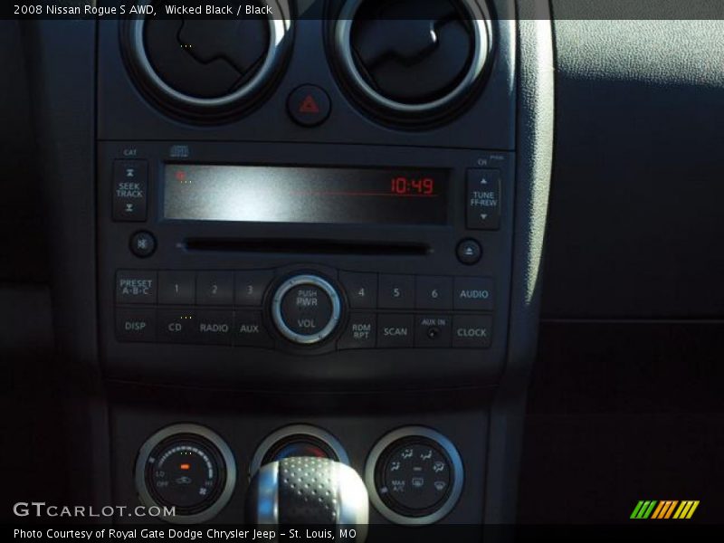 Wicked Black / Black 2008 Nissan Rogue S AWD