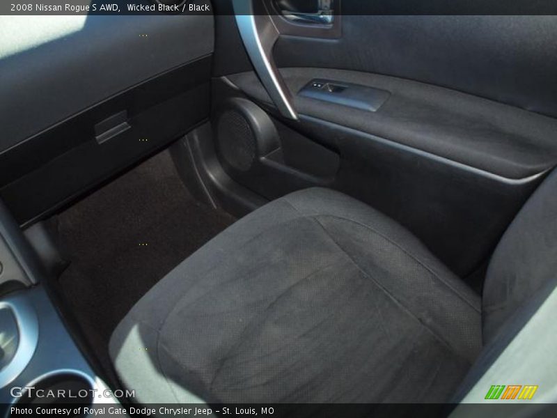Wicked Black / Black 2008 Nissan Rogue S AWD