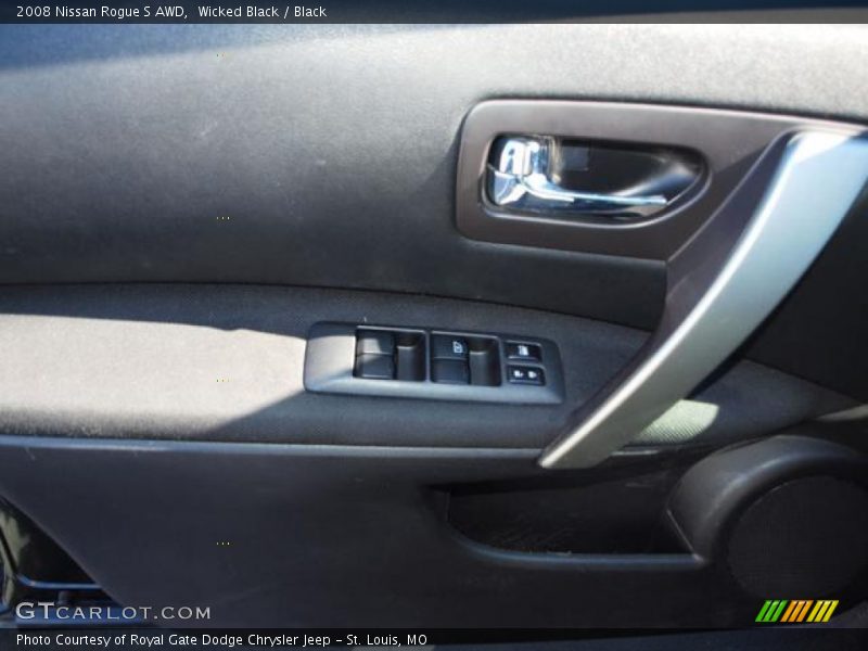 Wicked Black / Black 2008 Nissan Rogue S AWD