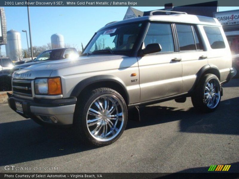 White Gold Pearl Metallic / Bahama Beige 2001 Land Rover Discovery II SE7