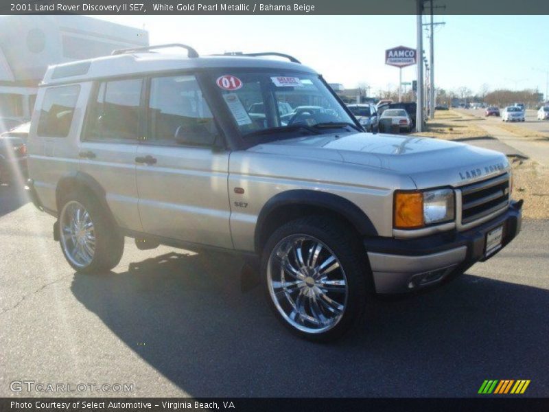 White Gold Pearl Metallic / Bahama Beige 2001 Land Rover Discovery II SE7