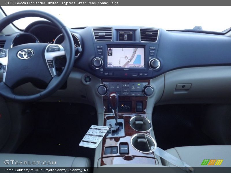 Cypress Green Pearl / Sand Beige 2012 Toyota Highlander Limited