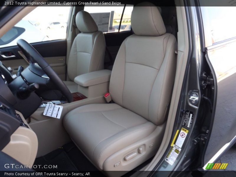 Cypress Green Pearl / Sand Beige 2012 Toyota Highlander Limited
