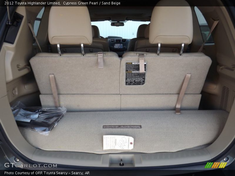Cypress Green Pearl / Sand Beige 2012 Toyota Highlander Limited
