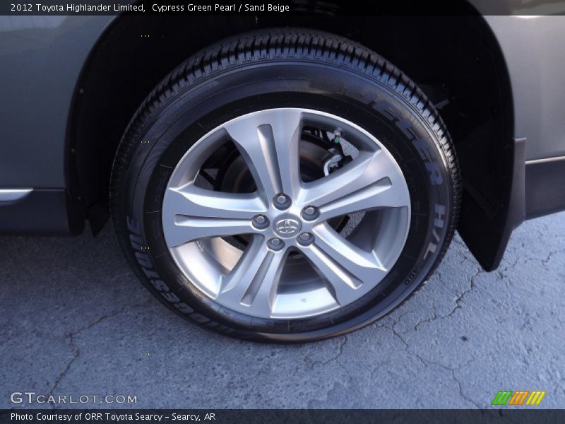 Cypress Green Pearl / Sand Beige 2012 Toyota Highlander Limited