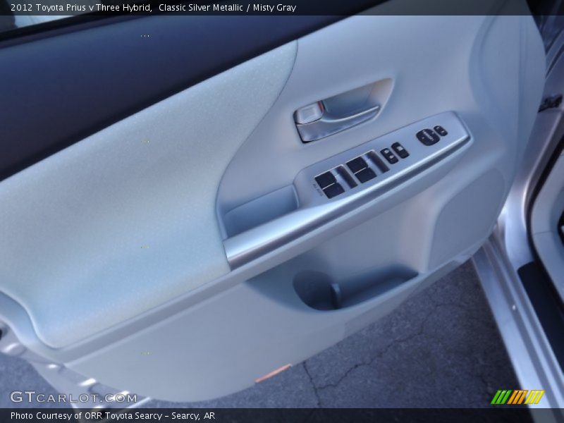 Classic Silver Metallic / Misty Gray 2012 Toyota Prius v Three Hybrid