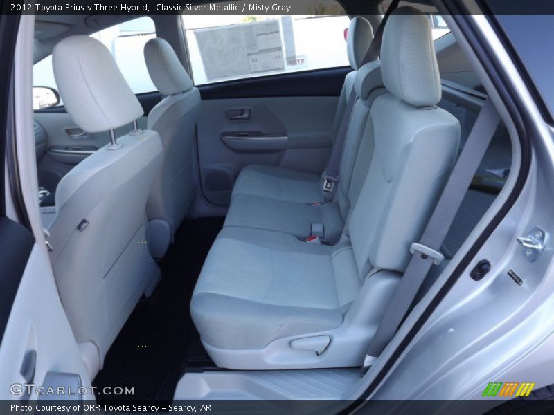  2012 Prius v Three Hybrid Misty Gray Interior