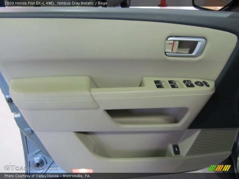Nimbus Gray Metallic / Beige 2009 Honda Pilot EX-L 4WD