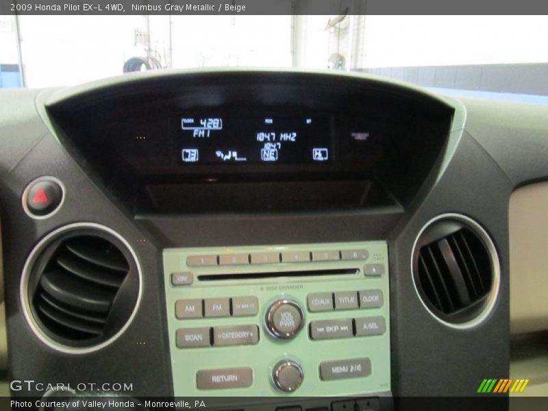 Nimbus Gray Metallic / Beige 2009 Honda Pilot EX-L 4WD