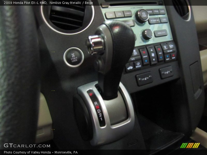 Nimbus Gray Metallic / Beige 2009 Honda Pilot EX-L 4WD