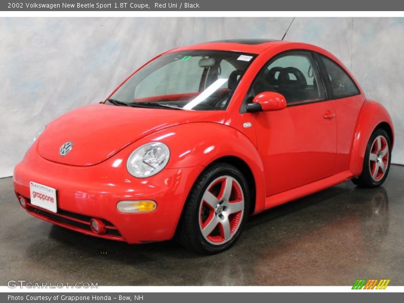 Red Uni / Black 2002 Volkswagen New Beetle Sport 1.8T Coupe