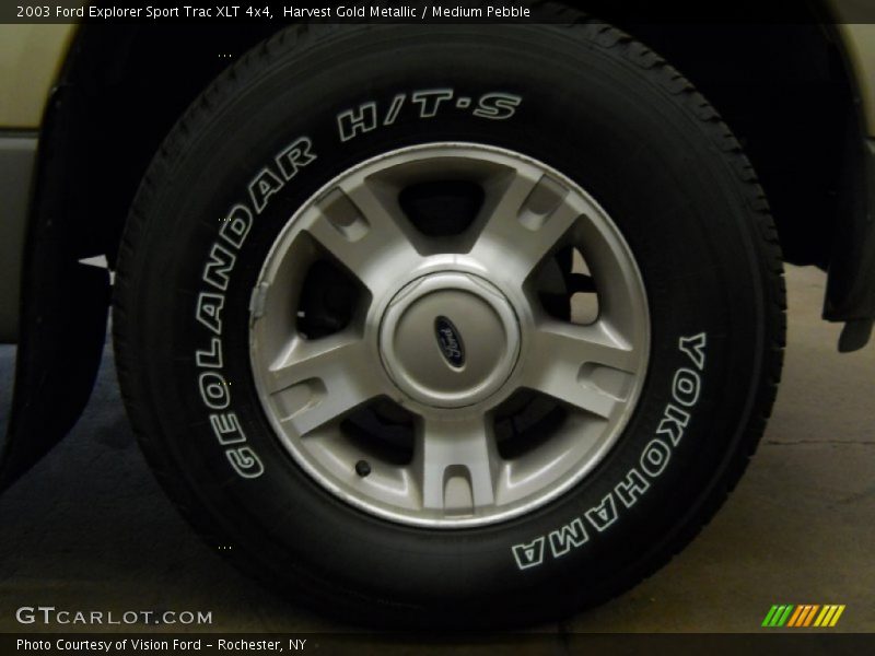 Harvest Gold Metallic / Medium Pebble 2003 Ford Explorer Sport Trac XLT 4x4