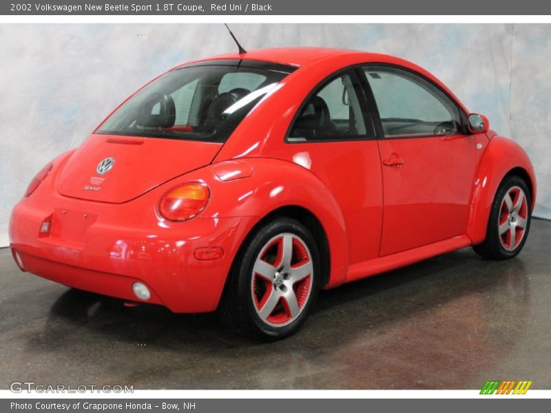 Red Uni / Black 2002 Volkswagen New Beetle Sport 1.8T Coupe