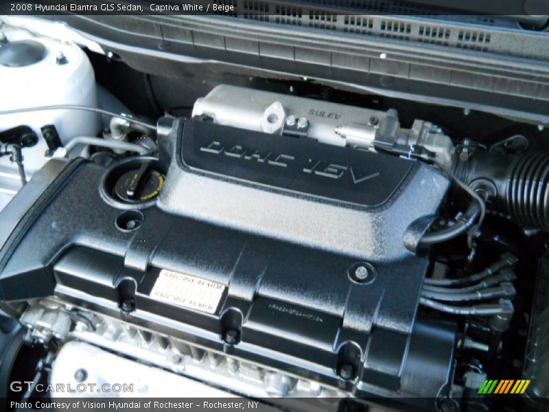 Captiva White / Beige 2008 Hyundai Elantra GLS Sedan