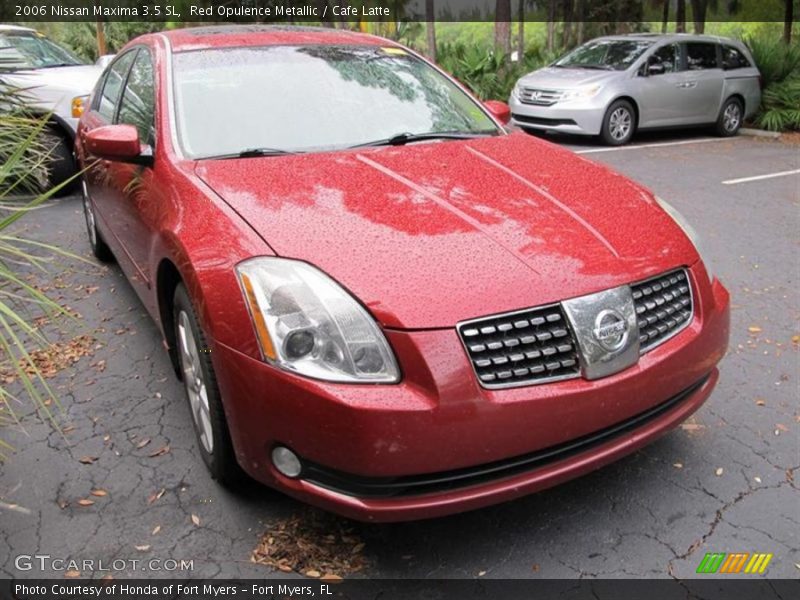 Red Opulence Metallic / Cafe Latte 2006 Nissan Maxima 3.5 SL