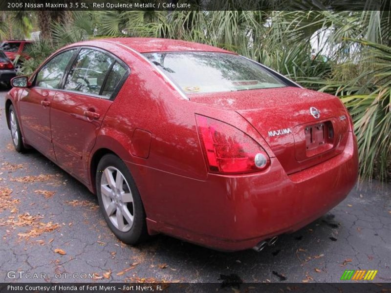 Red Opulence Metallic / Cafe Latte 2006 Nissan Maxima 3.5 SL