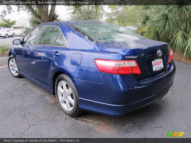 Blue Ribbon Metallic / Dark Charcoal 2007 Toyota Camry SE