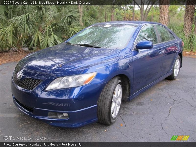 Blue Ribbon Metallic / Dark Charcoal 2007 Toyota Camry SE