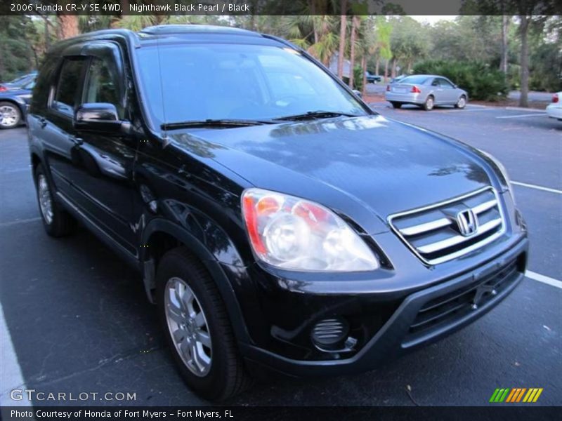 Nighthawk Black Pearl / Black 2006 Honda CR-V SE 4WD