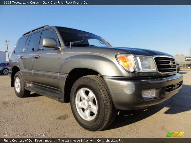 Dark Gray River Rock Pearl / Oak 1998 Toyota Land Cruiser