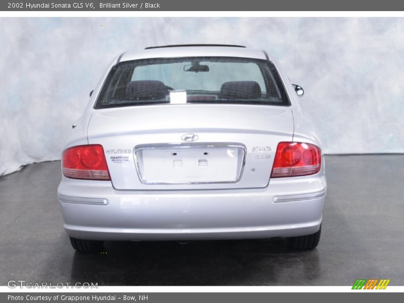 Brilliant Silver / Black 2002 Hyundai Sonata GLS V6