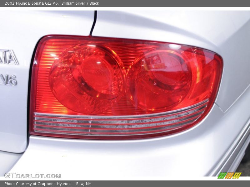 Brilliant Silver / Black 2002 Hyundai Sonata GLS V6