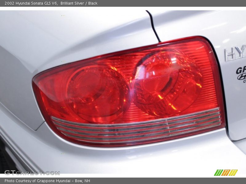 Brilliant Silver / Black 2002 Hyundai Sonata GLS V6