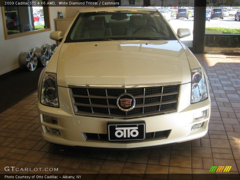 White Diamond Tricoat / Cashmere 2009 Cadillac STS 4 V6 AWD