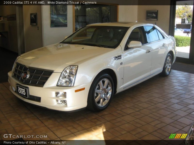 White Diamond Tricoat / Cashmere 2009 Cadillac STS 4 V6 AWD