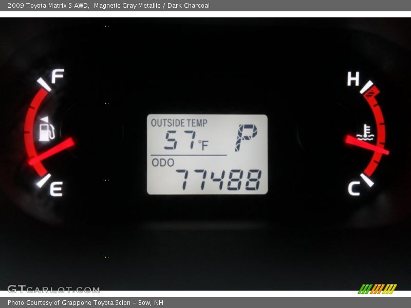 Magnetic Gray Metallic / Dark Charcoal 2009 Toyota Matrix S AWD