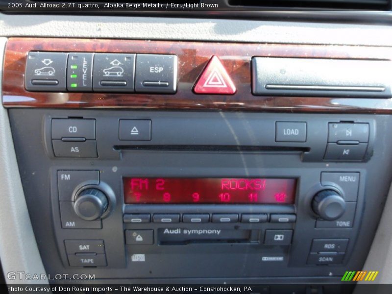 Audio System of 2005 Allroad 2.7T quattro